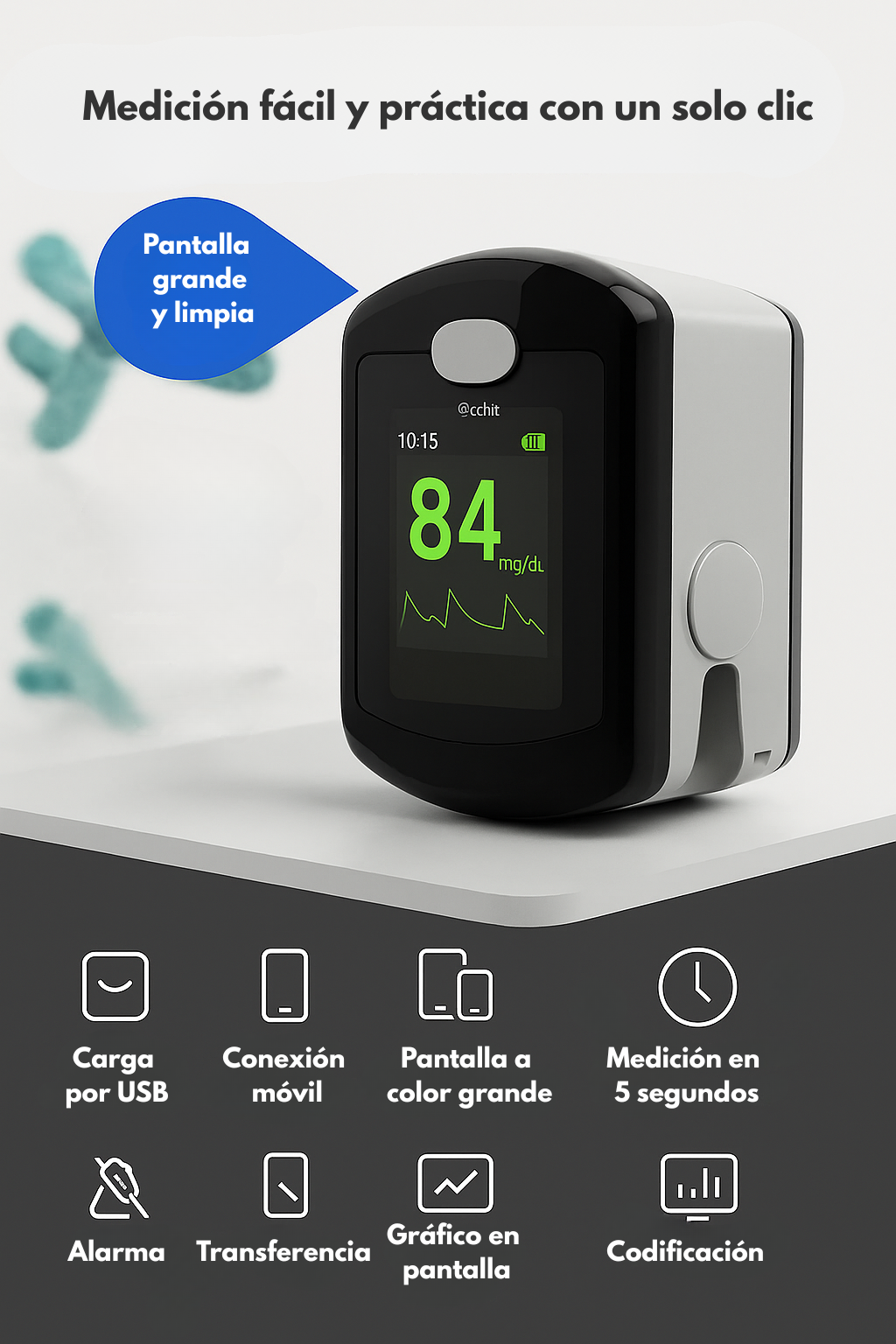 GlucoMax - Monitor glucosa sin pinchazos GG