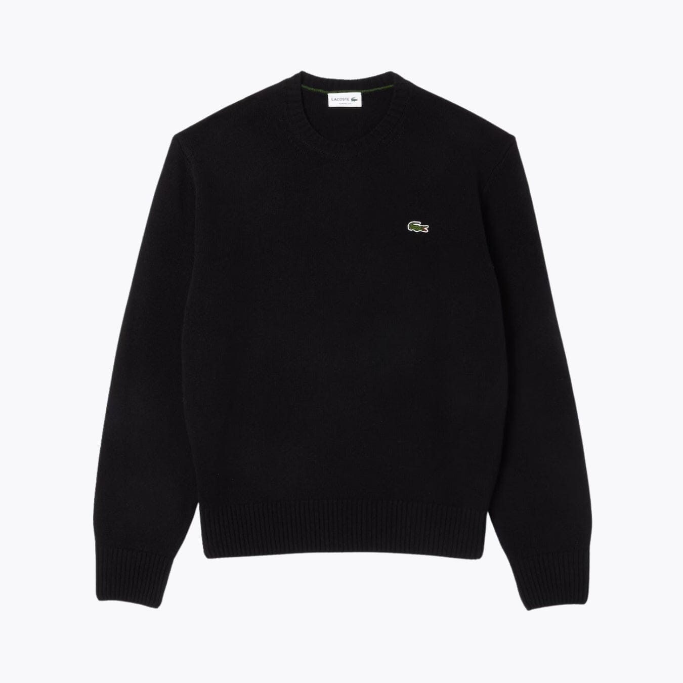 Lacoste Carded Wool Crew Neck Sweater LS Black S