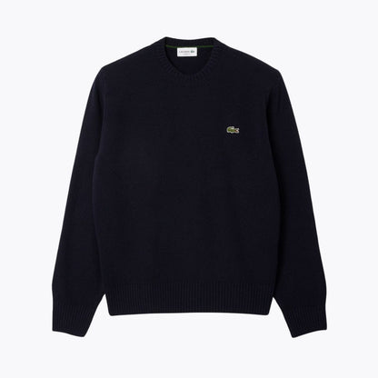 Lacoste Carded Wool Crew Neck Sweater LS Midnight Blue S