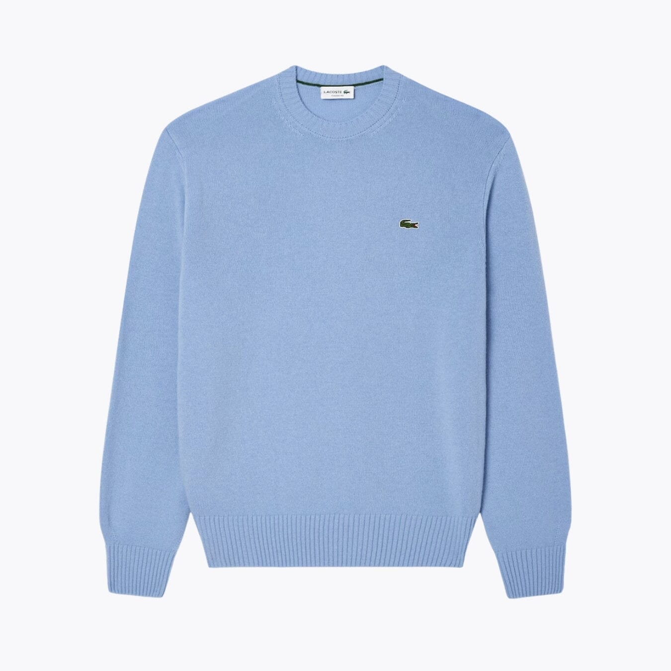 Lacoste Carded Wool Crew Neck Sweater LS Pale Blue S