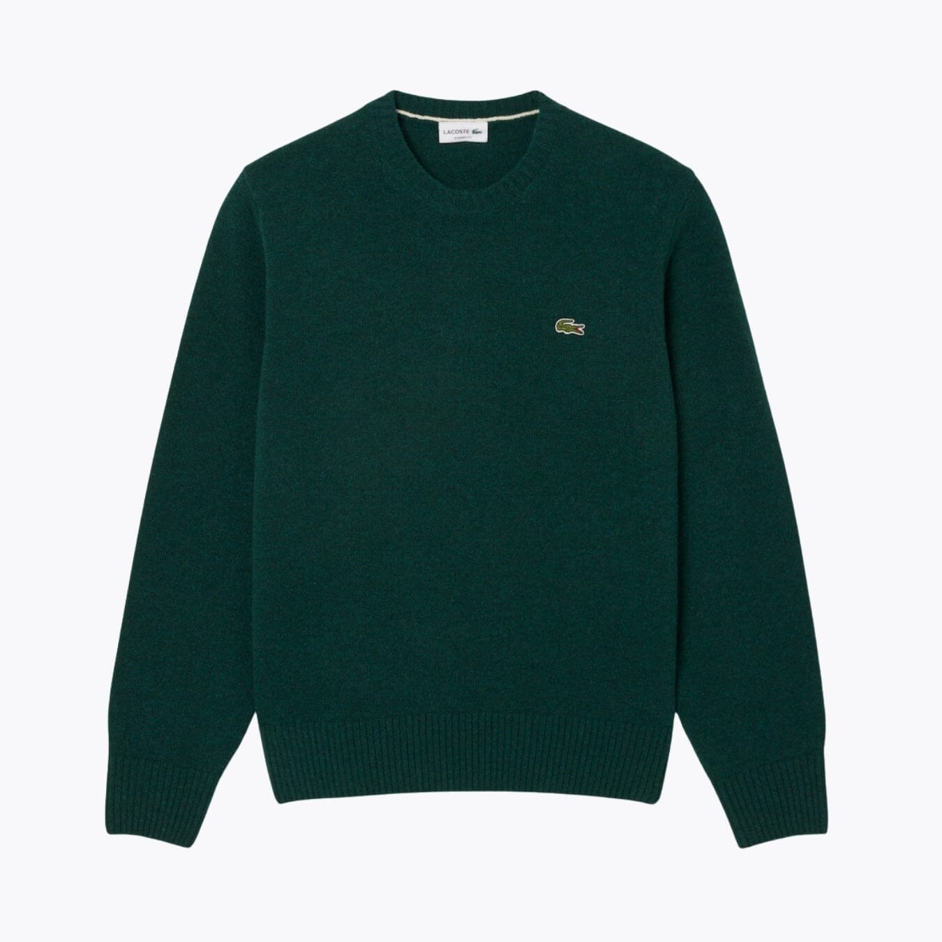 Lacoste Carded Wool Crew Neck Sweater LS Sinople Green S