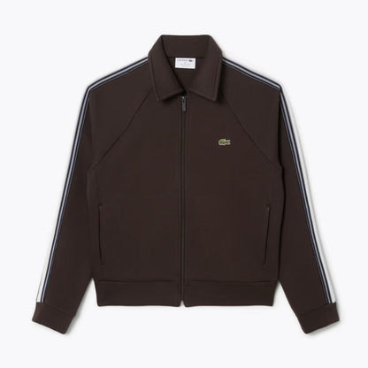 Lacoste French Made Zipped Sweatshirt LS Brown S