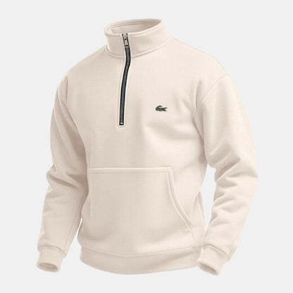 Lacoste Half Zip Sweater LS Beige S