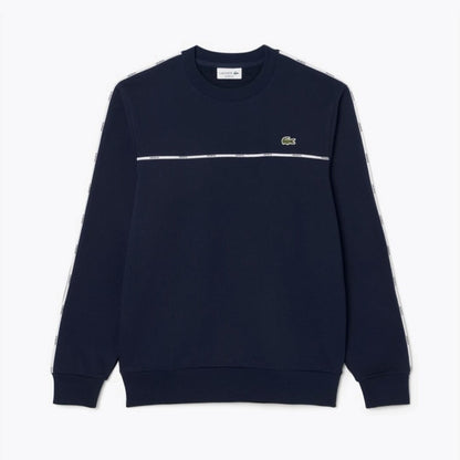 Lacoste Logo Trim Fleece Sweatshirt LS Blue S