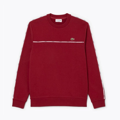 Lacoste Logo Trim Fleece Sweatshirt LS Red S