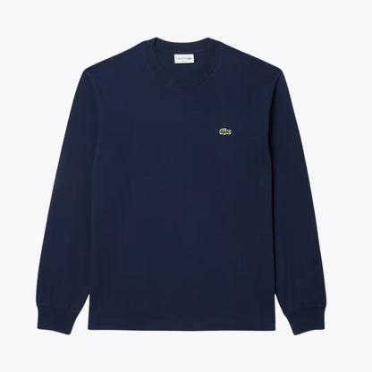 Lacoste Long Sleeved Cotton T-Shirt LS Midnight Blue S