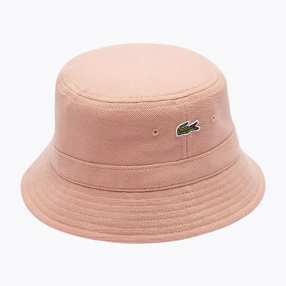 Lacoste Piqué Bucket Hat LS Pinkish Beige