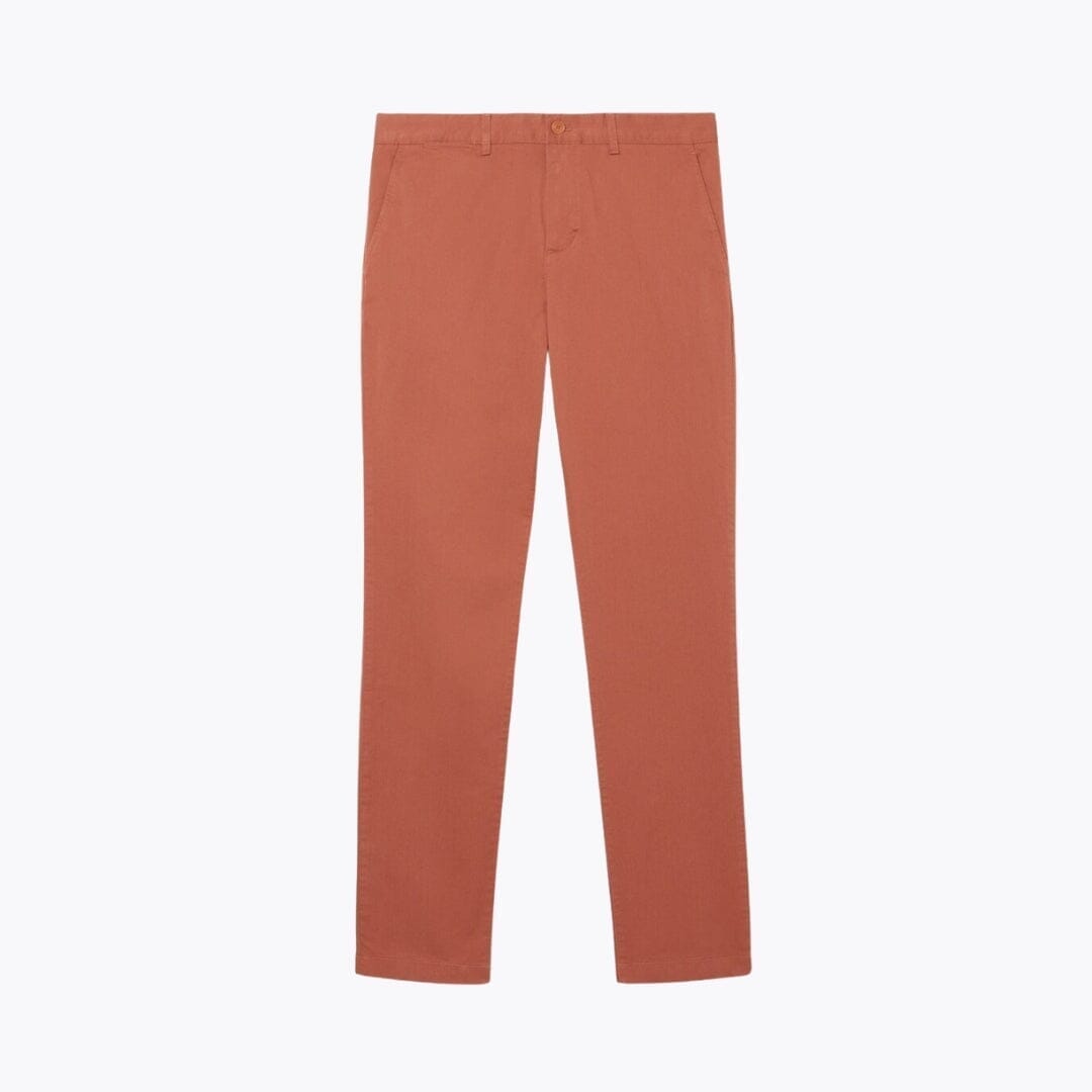 Lacoste Slim Fit Stretch Cotton Chino Pants LS Terracota Brown S