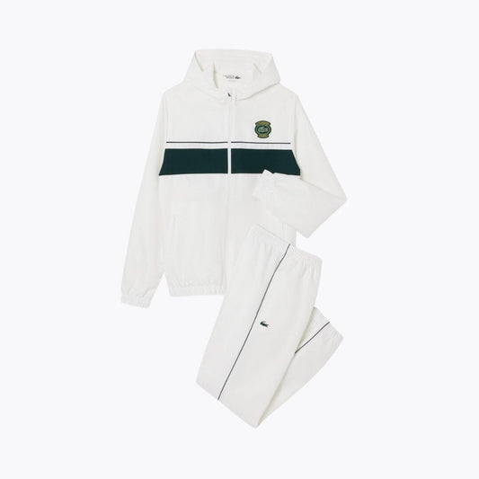 Lacoste Sport Badge Tracksuit LS White S