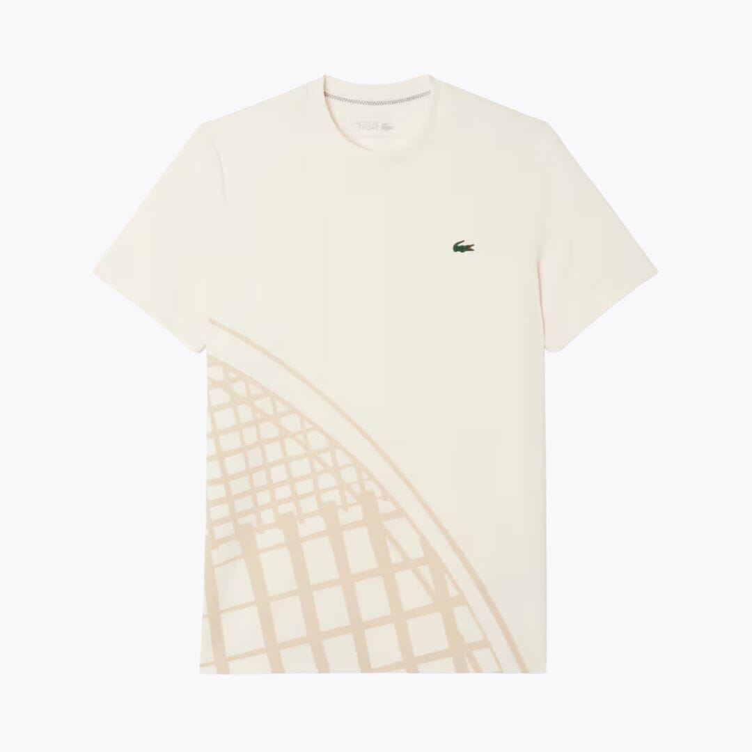 Lacoste Ultra Dry Printed Tennis T-shirt LS White S