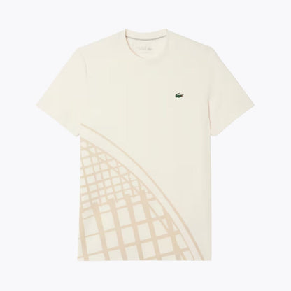 Lacoste Ultra Dry Printed Tennis T-shirt LS White S