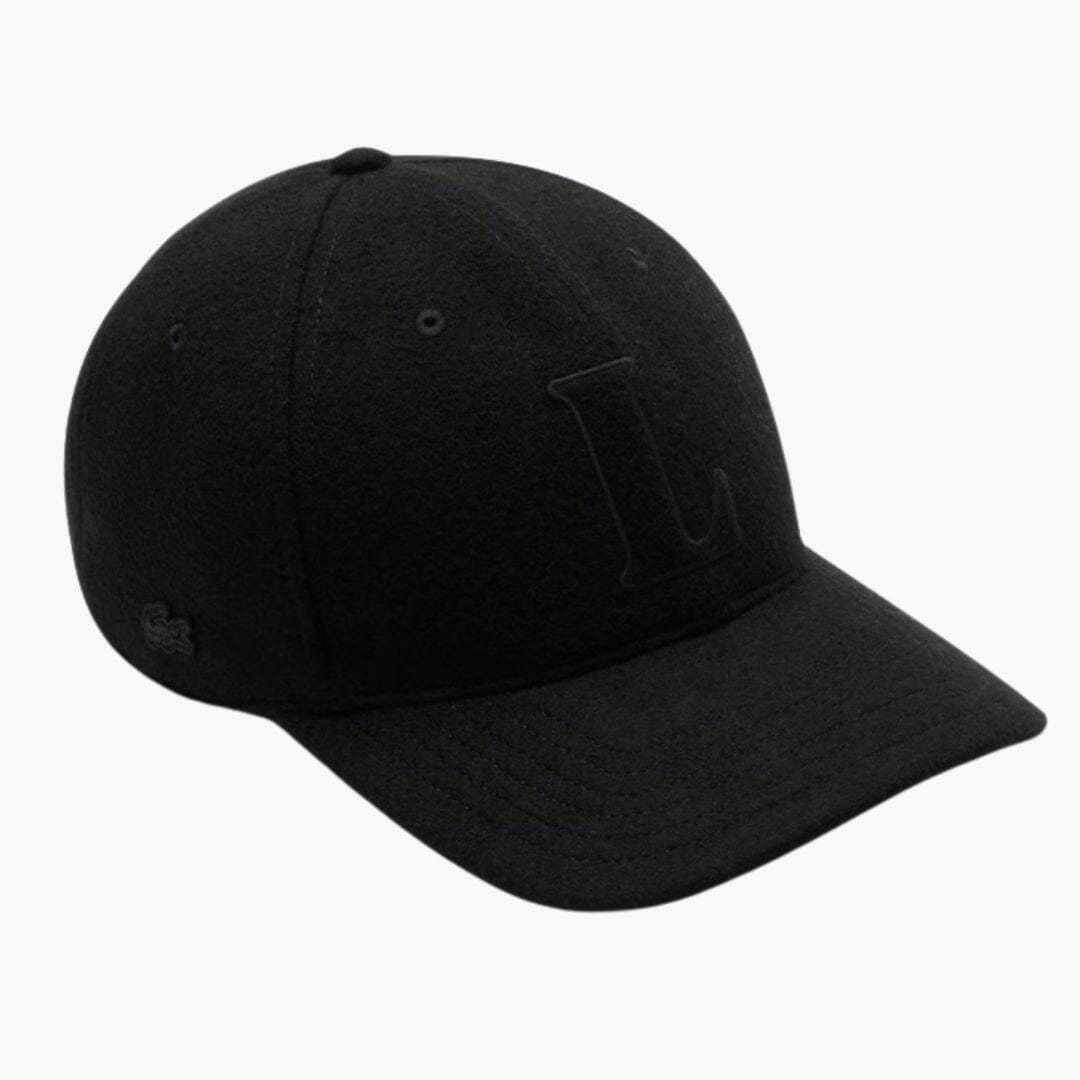 Lacoste Wool Felt Baseball Cap LS Black