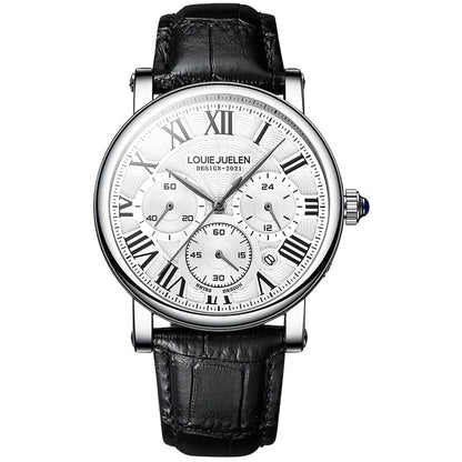 Poedagar Executive Classic LS Silver With White