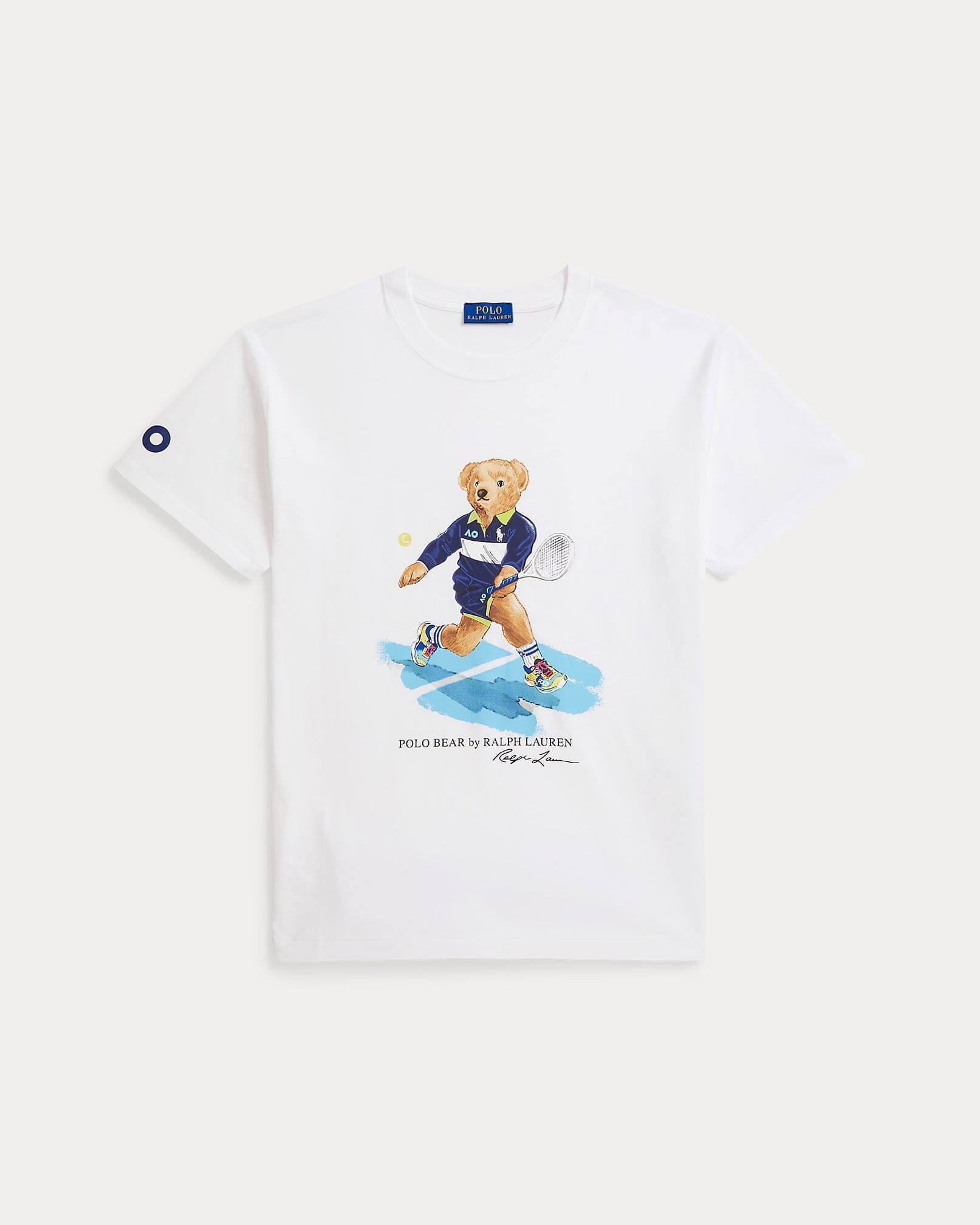 Ralph Lauren Australian Open Polo Bear Jersey Tee LS White S