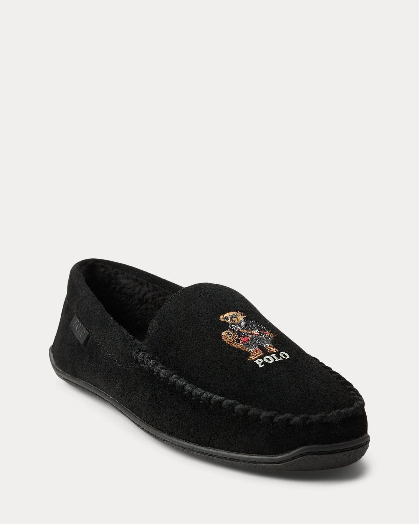 Ralph Lauren Brenan Polo Bear Suede Slipper LS