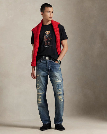 Ralph Lauren Classic Fit Polo Bear Jersey T-Shirt LS