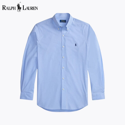 Ralph Lauren Classic Fit Stretch Poplin Shirt LS Blue S
