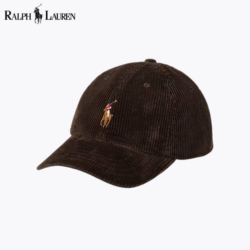 Ralph Lauren Corduroy Ball Cap LS Madison Brown