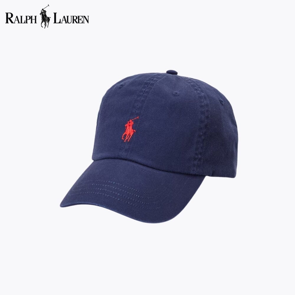 Ralph Lauren Cotton Chino Baseball Cap LS Navy