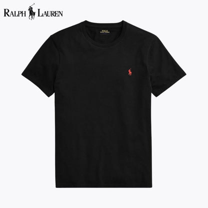 Ralph Lauren Custom Slim Fit Jersey Crewneck T-Shirt LS Black S