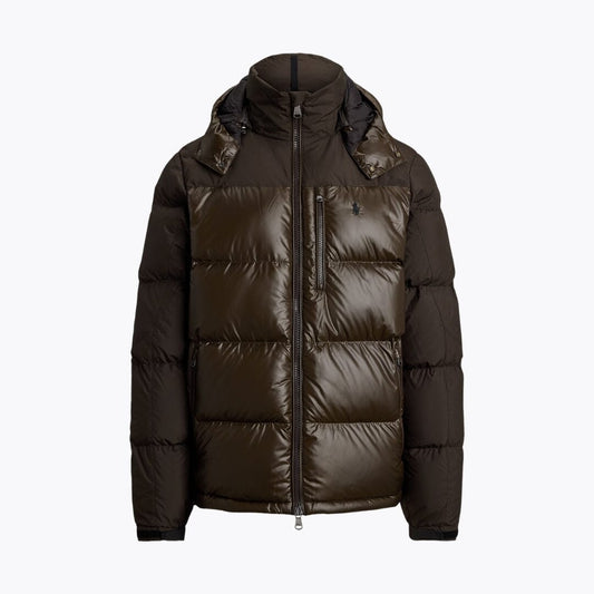 Ralph Lauren Gorham Two-Tone Down Jacket LS Antique Brown Matte S