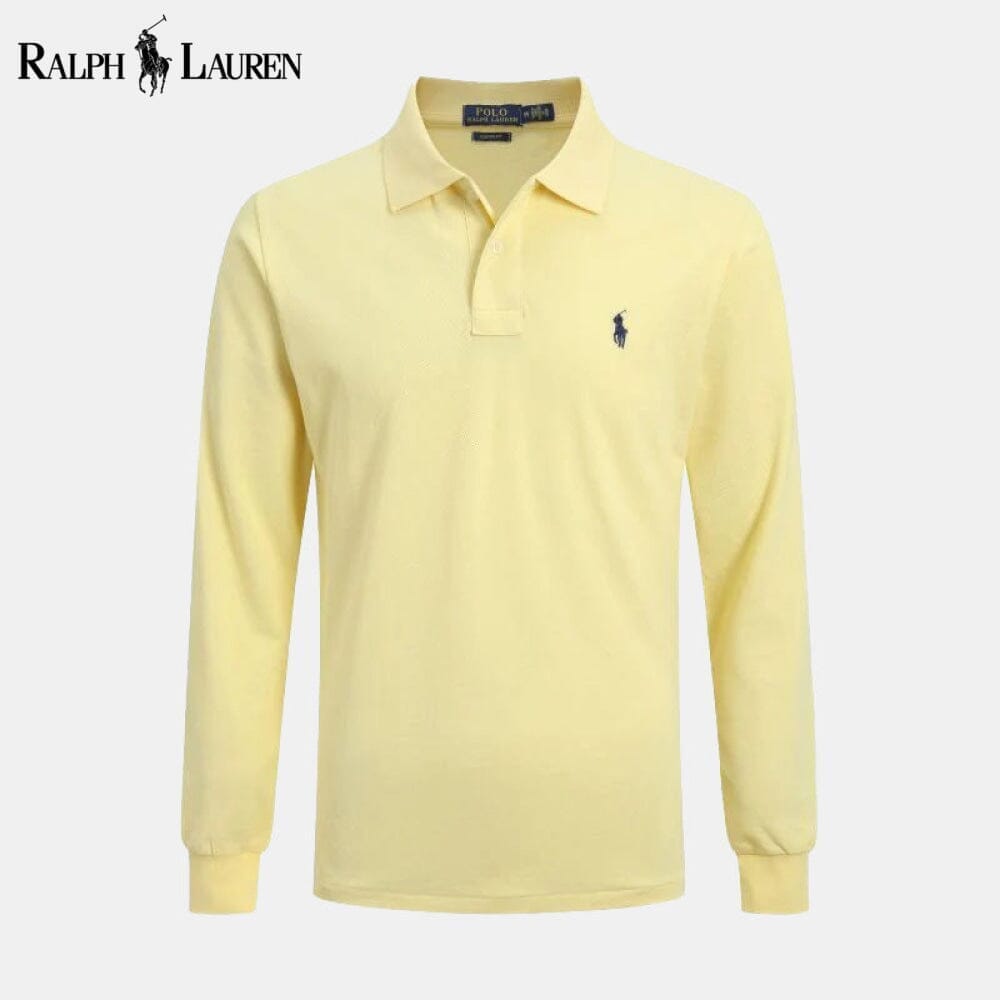 Ralph Lauren Long Slim Fit Dress Shirt LS Yellow S