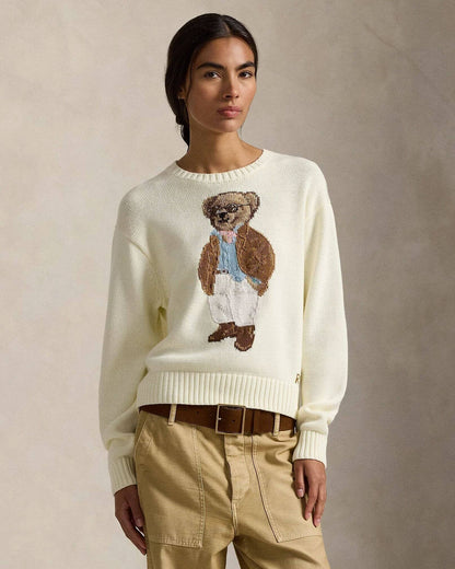 Ralph Lauren Polo Bear Cotton Crewneck Sweater LS