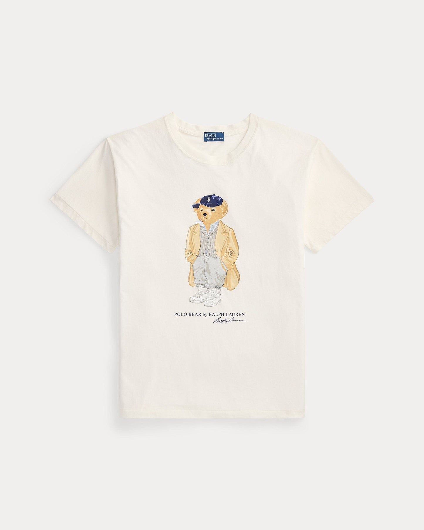 Ralph Lauren Polo Bear Cotton Jersey T-Shirt LS Nevis S