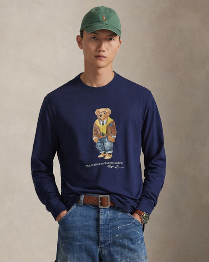 Ralph Lauren Polo Bear Jersey T-Shirt In A Classic Fit LS