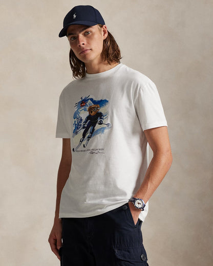 Ralph Lauren Polo Bear Jersey T-Shirt In A Classic Fit LS