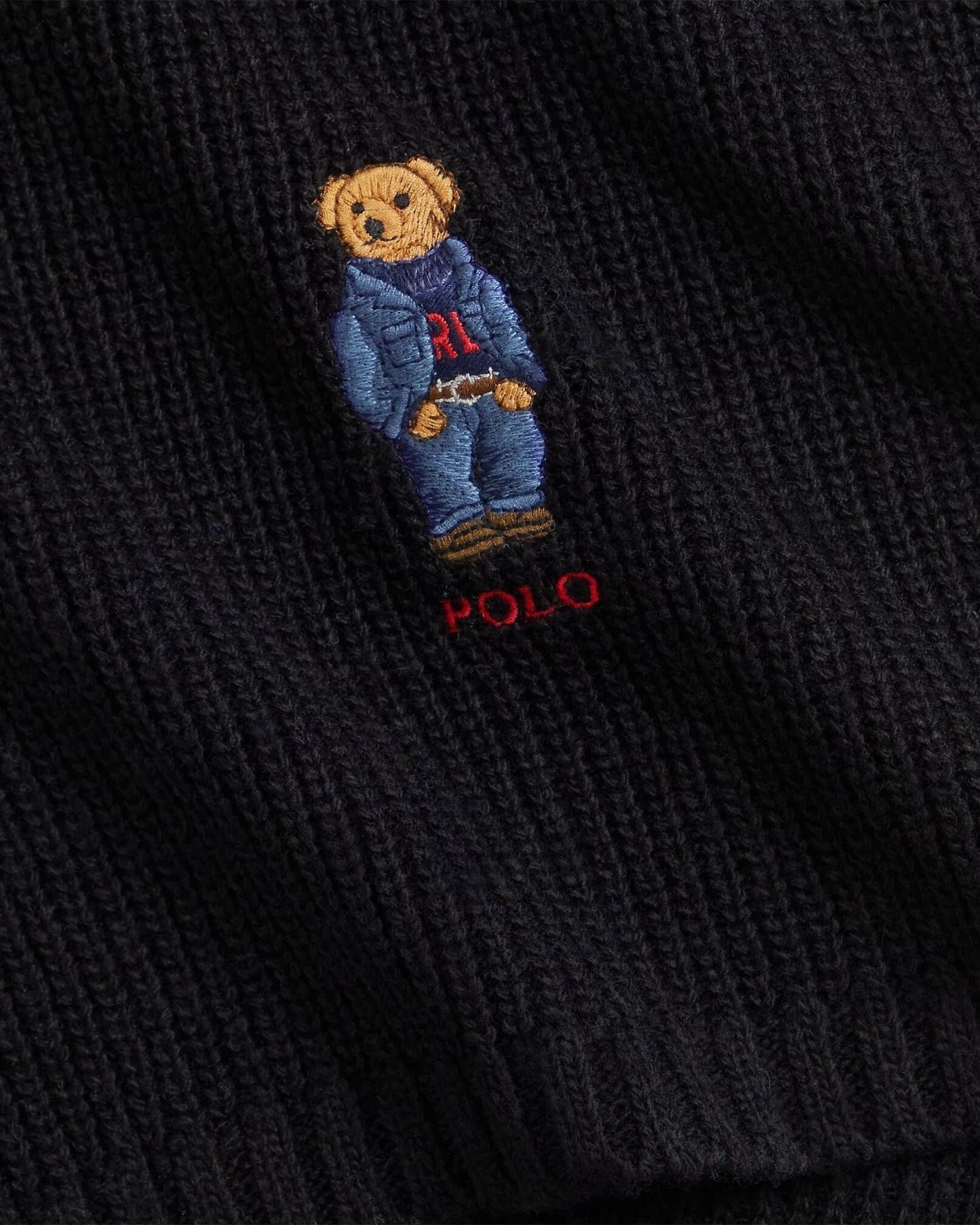 Ralph Lauren Polo Bear Knit Scarf LS