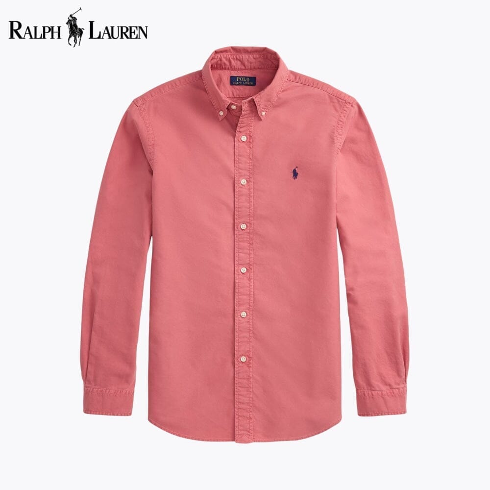 Ralph Lauren Slim Fit Garment-Dyed Oxford Shirt LS Berry S