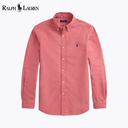 Ralph Lauren Slim Fit Garment-Dyed Oxford Shirt LS Berry S