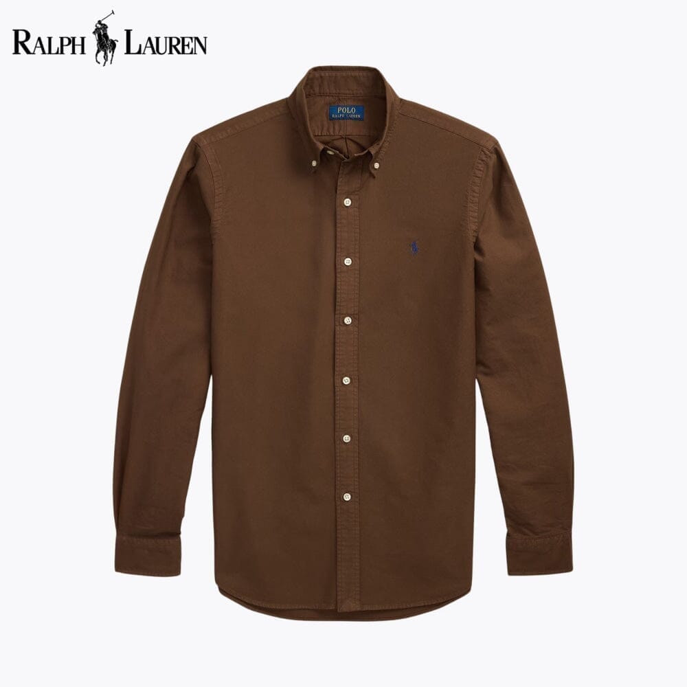 Ralph Lauren Slim Fit Garment-Dyed Oxford Shirt LS Grown S