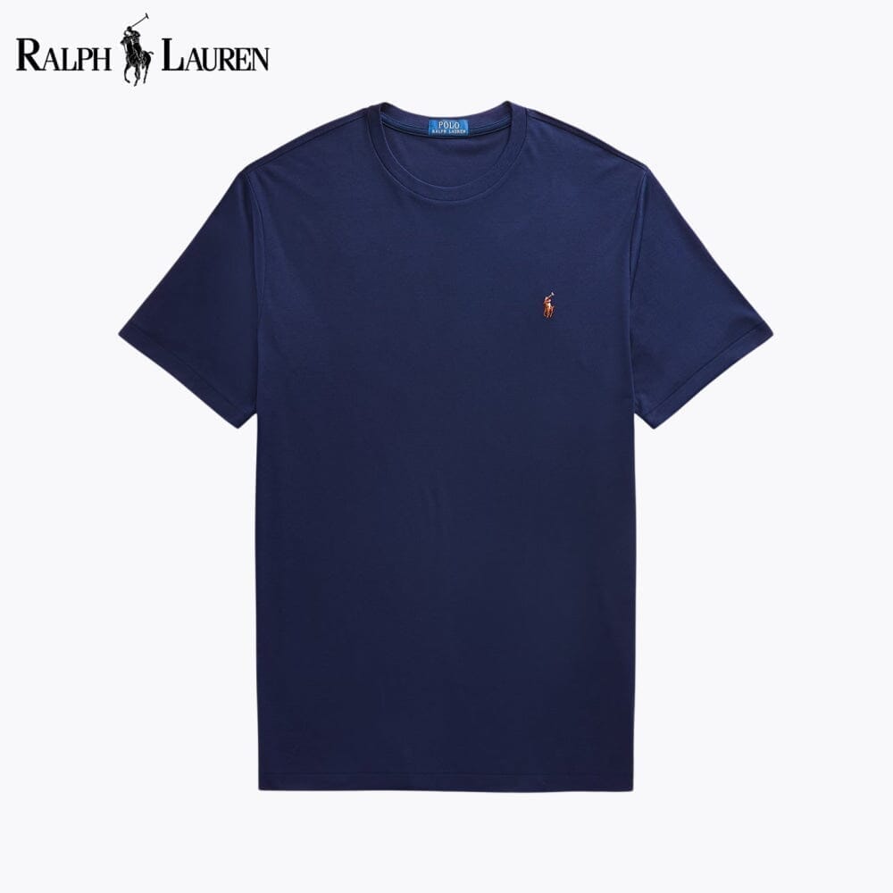 Ralph Lauren Soft Cotton Crewneck T-Shirt LS Blue Navy S