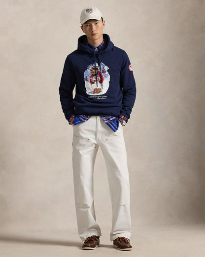 Ralph Lauren Team USA Polo Bear Hoodie LS