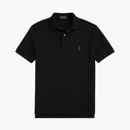 Ralph Lauren The Iconic Mesh Polo Shirt LS Black/Red S