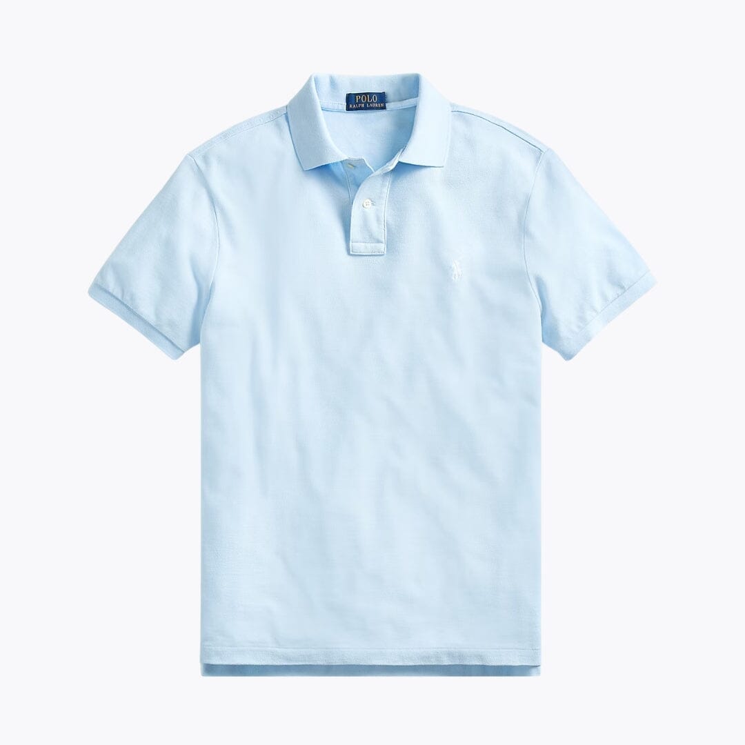 Ralph Lauren The Iconic Mesh Polo Shirt LS Office Blue S