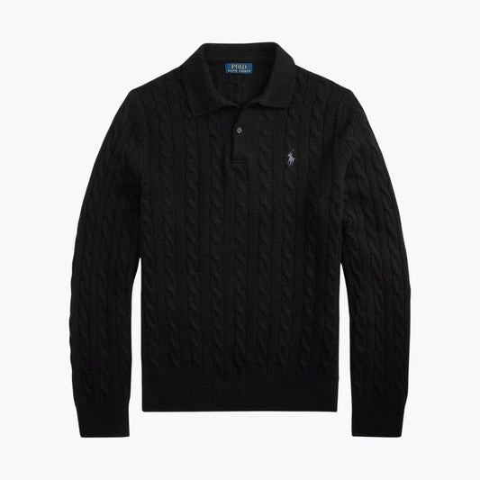 Ralph Lauren Wool–Cashmere Cable-Knit Jumper LS Black S