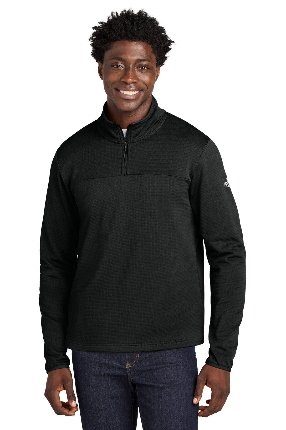 The North Face Aim 1/4-Zip Fleece LS Black S