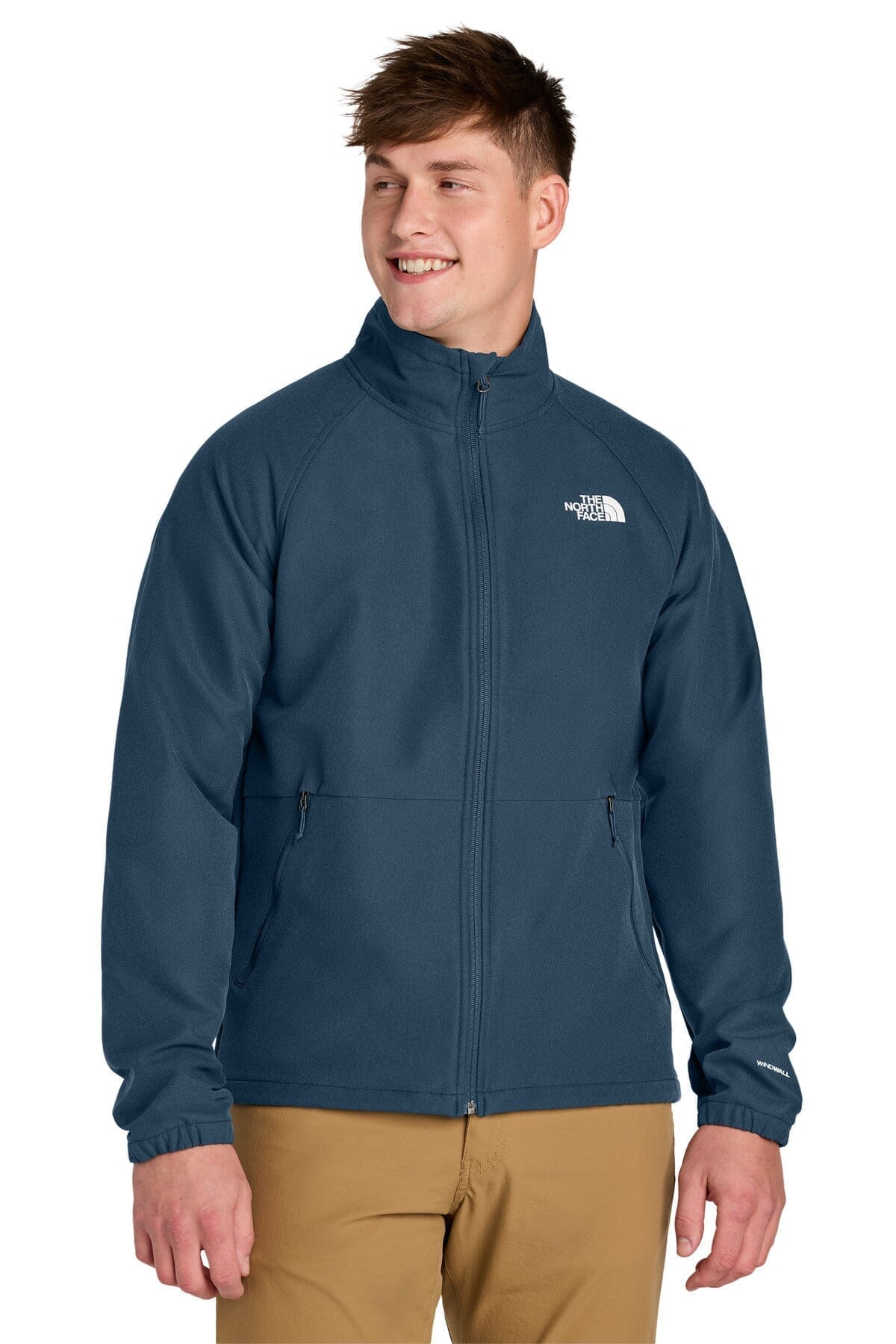 The North Face Barr Lake Soft Shell Jacket LS Shady Blue Dark Heather S