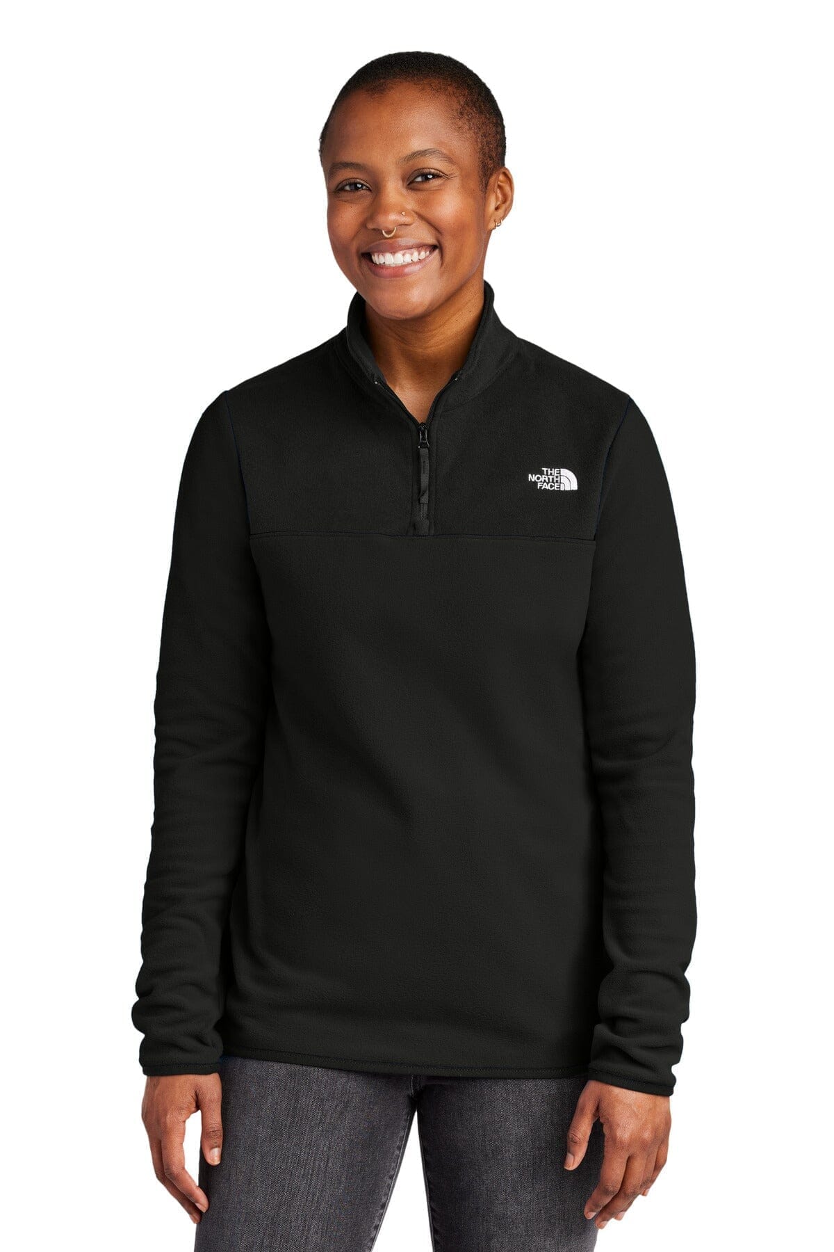 The North Face Women's Glacier 1/4-Zip Fleece LS Black S