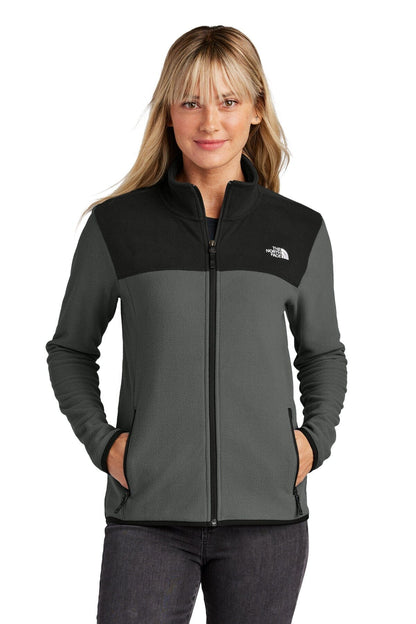 The North Face Women's Glacier Full-Zip Fleece Jacket LS Asphalt Grey / Black S