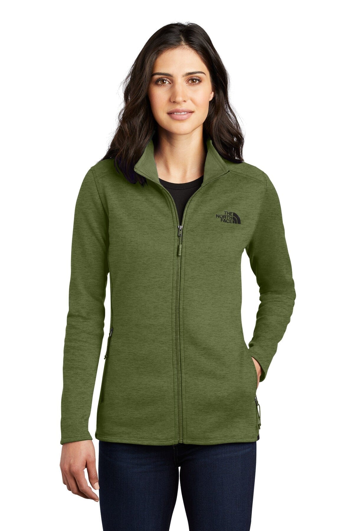 The North Face Women's Skyline Full-Zip Fleece Jacket LS Four Leaf Clover Heather S